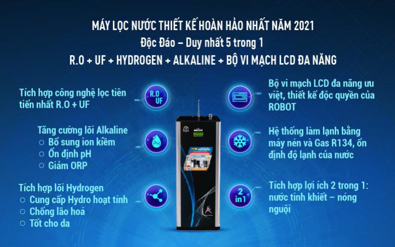 máy lọc nước nóng lạnh 739GK-UR hoàn hảo 2021